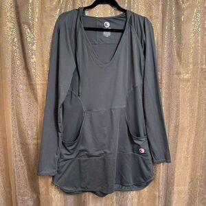 Wave Life Army Green Paisley Park Hoodie Coverup Beach Swim XL